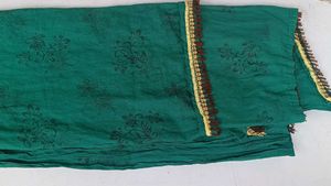 Elegant Green Floral Dupatta