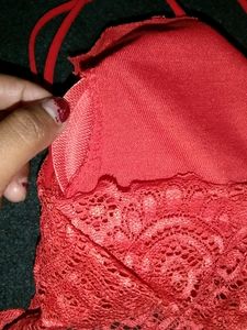 Red Padded Crop Top
