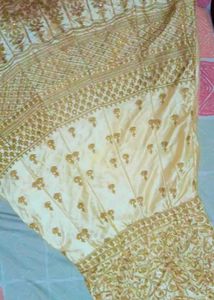 Elegant Gold Embroidered Fabric