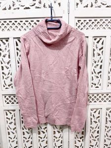 Pink Turtleneck Sweater D