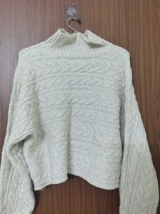 Cable Knit Turtleneck Sweater