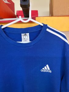 Addidas Blue Sweatshirt 100 Authentic