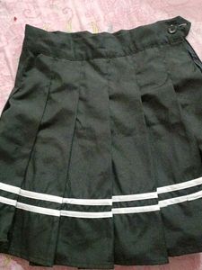 Pleated Black Skirt