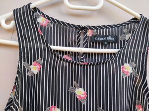 Black Striped Tank Top