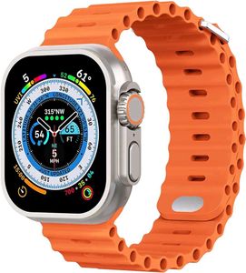 T800 Ultra Smart Watch with Beautiful Strap, Blue