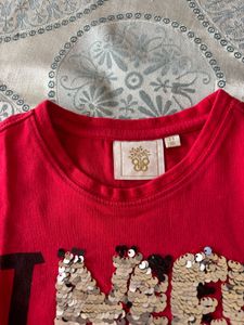 Red sequence T-Shirt
