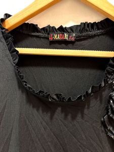 Beautiful Top With Flower Detailing