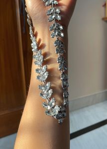 Sparkling Silver alloy metal Necklace