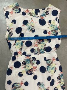 Floral &amp; Polka Dot Midi Dress