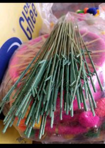 Pack of 10 Simulation Flower Stem Rod/Wires