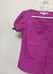 Purple Short Sleeve Top