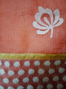 Peach Kota Saree