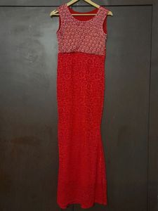Red Beaded Dress