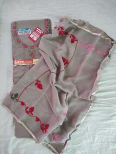 unstitched dress material for women, grey