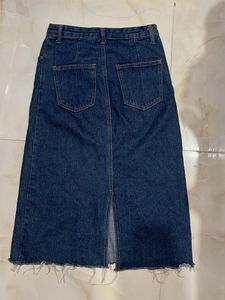 Denim Midi Skirt