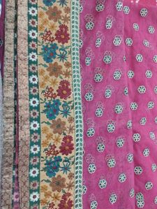 Floral net saree