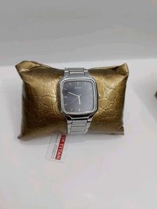 Titan Square Dial Silver Watch