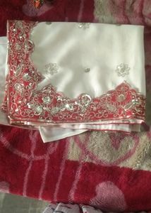 Off White Saare With Blouse