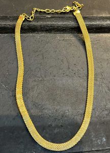 Gold Thick Mesh SNAKE Chain Necklace