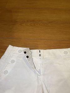 White Buttoned Shorts