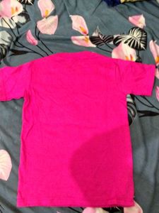 Pink Graphic T-shirt For Child Age 2-4