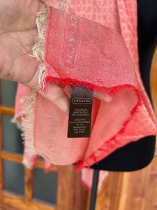 COACH Stylish Pink Scarf