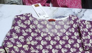 Purple Print Dress