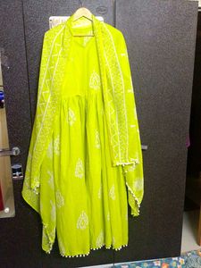 Lime Green Kurta Set