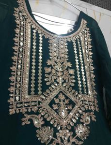 Emerald Green Embroidered Salwar Kameez