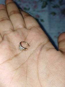 ROSE GOLD ANTI TARNISH NOSE RING- NON PIECERD
