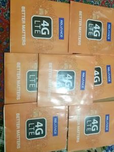 Pack Of 5pice 4G Dummy Sim