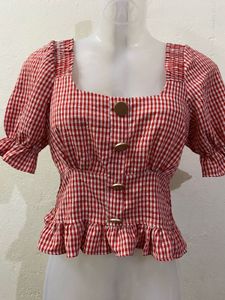 Y2K Peplum Blouse