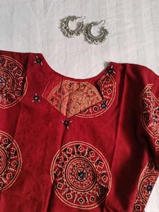 Womens Pure Cotton Rajasthani Short Kurti ❤️💕