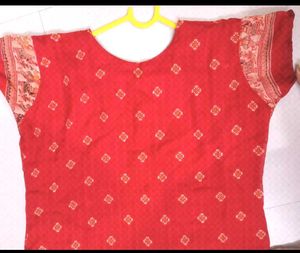 Blue color Stripted Design Kurta