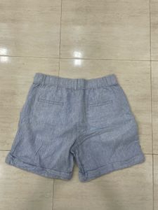 💙✨M&amp;S Azure Bloom Linen Shorts—Effortless Chic💙✨