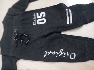 Boys&#39; Gray Black Tracksuit