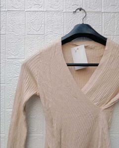 New with tag Pinterest Chic Wrap Front Long Sleeve