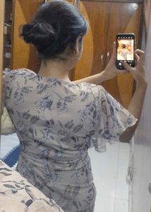 LAVENDER MIDI FLORAL DRESS