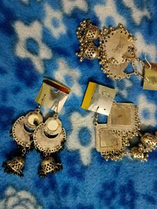 Silver Earrings Set