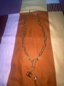 Chanel Logo Multilayer Y2K Chain Necklace