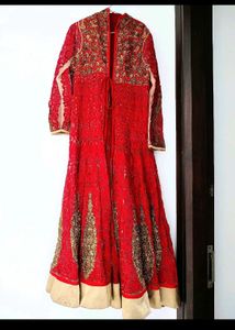 Red Embroidered Lehenga Choli