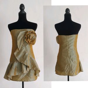 Vintage Mini Rose Tube Dress