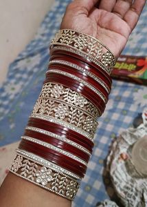 Maroon Colour Bridal Chuda