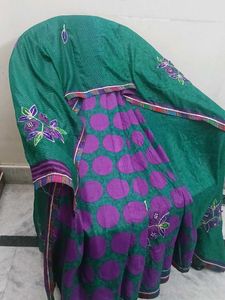 Green &amp; Purple Saree