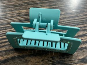 Aqua Rhinestone Hair Claw