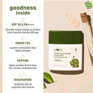 GREEN TEA &amp; PEPTIDE SHEER - TINTED SUNSCREEN SERUM