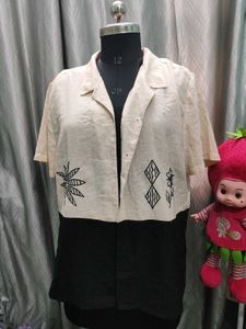 Floral Print Tie-Up Shirt