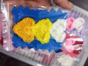 Handmade Crochet Heart Hair Clip