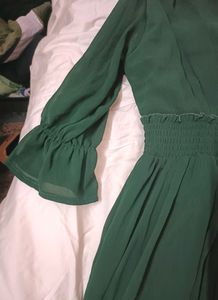 Green Colour Dress For Ladies