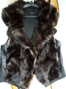 Stylish Fur &amp; Leather Vest